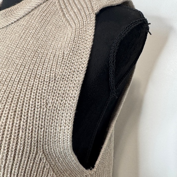 Aritzia Wilfred Palmier Tunic Wool Knit Top Nude - Picture 7 of 9